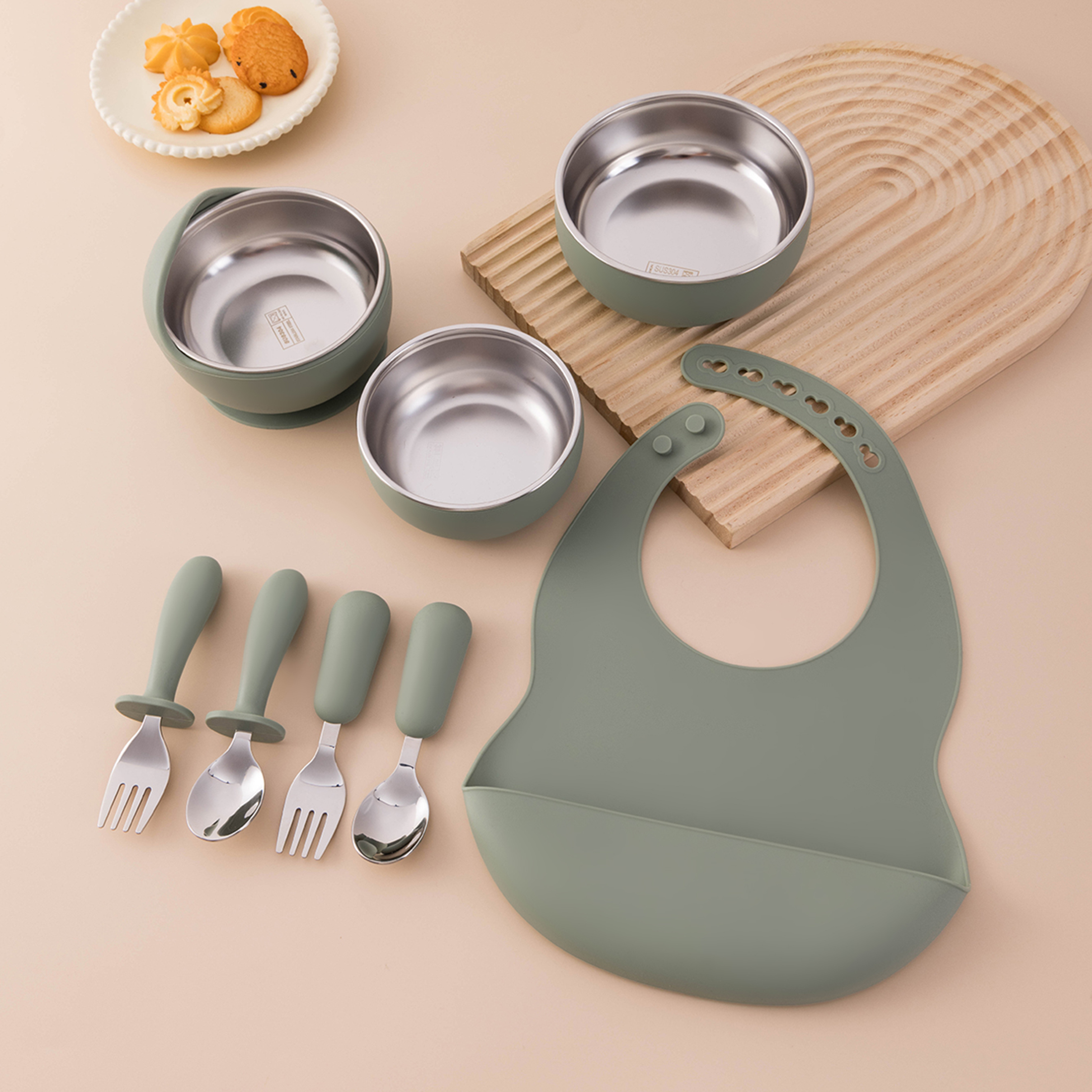 8PCS Baby Feeding Set Stainles - Baby Food Weaning のレビューと価格